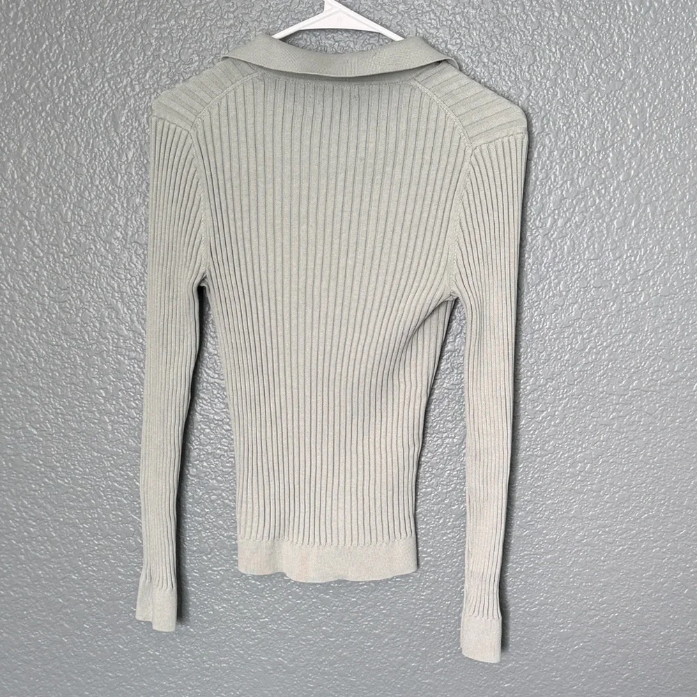 Athleta Women's Sweet Bay Henley Ribbed Button Down Shirt